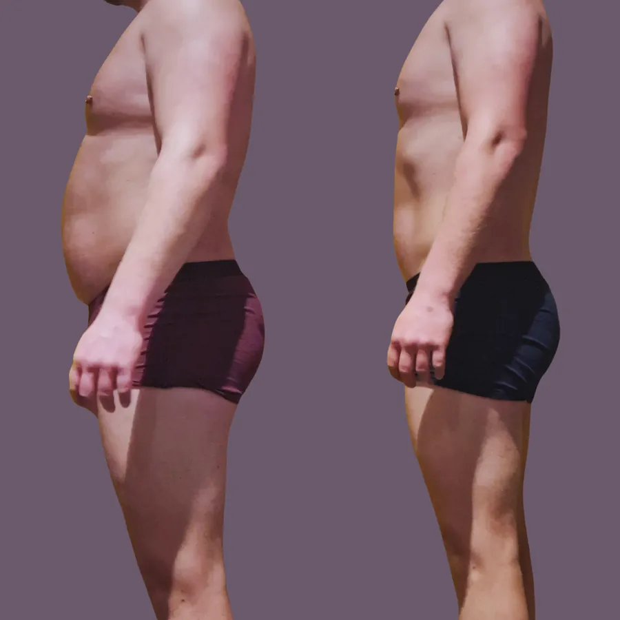 Voor en na van een Elite Fit klant